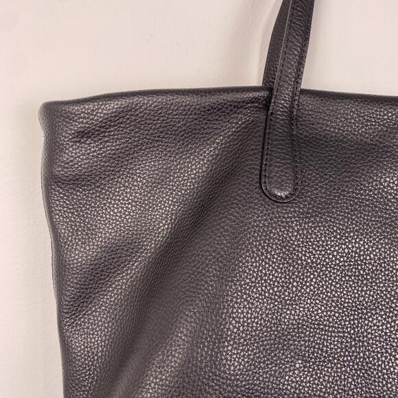 Mansur Gavriel Everyday Zip Tote Black Pebbled Leather - Picture 3 of 8